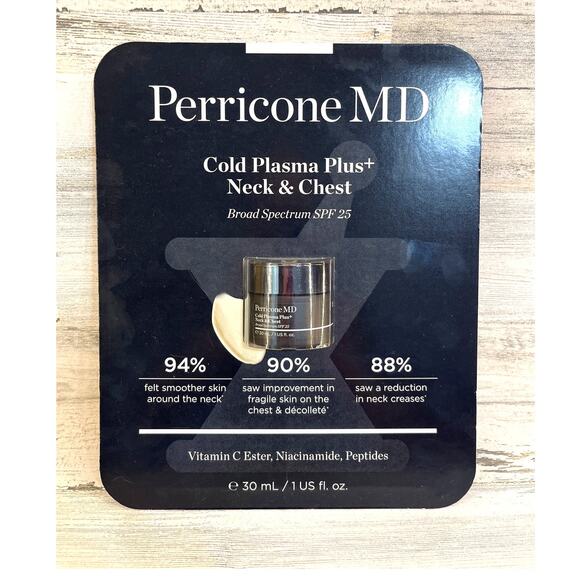 NEW Perricone MD Cold Plasma Plus + Neck & Chest Moisturizer Cream SPF 25 - Picture 1 of 7